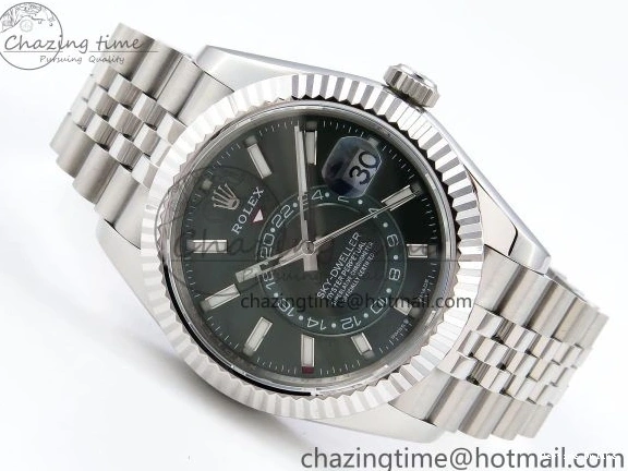 0512 UrbanStyle Sky-Dweller 326934 904L SS ZF 1:1 Best Edition Green Dial on SS Jubilee Bracelet A 1486